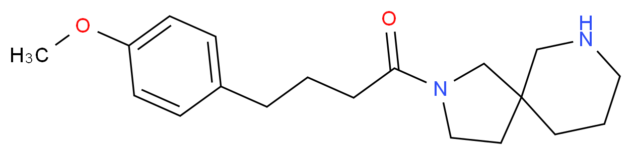2-[4-(4-methoxyphenyl)butanoyl]-2,7-diazaspiro[4.5]decane_分子结构_CAS_)