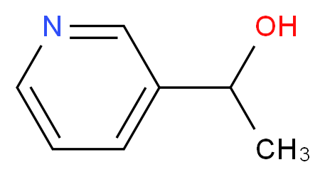 1-(pyridin-3-yl)ethan-1-ol_分子结构_CAS_4754-27-2