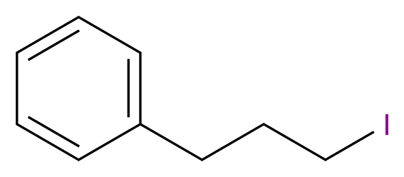 (3-iodopropyl)benzene_分子结构_CAS_4119-41-9