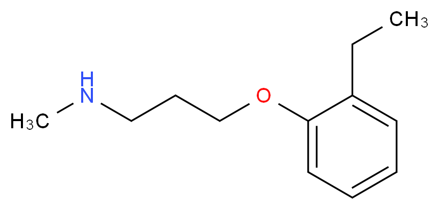 [3-(2-ethylphenoxy)propyl](methyl)amine_分子结构_CAS_915922-98-4