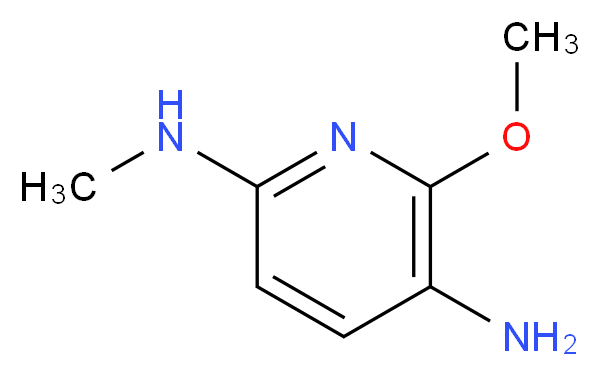 6-METHOXY-5-AMINO-2-METHYLAMINOPYRIDINE_分子结构_CAS_471254-59-8)