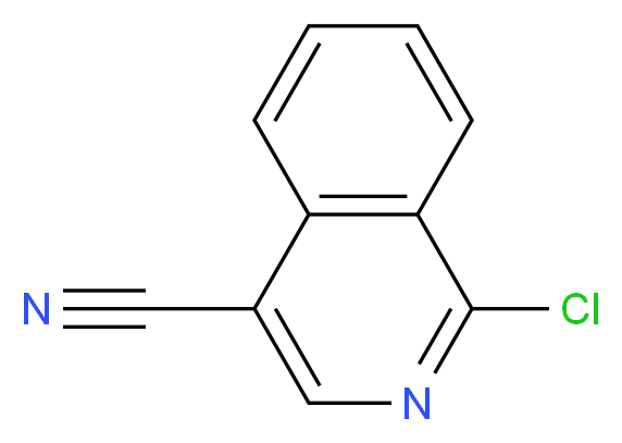 1-Chloroisoquinoline-4-carbonitrile_分子结构_CAS_53491-80-8)