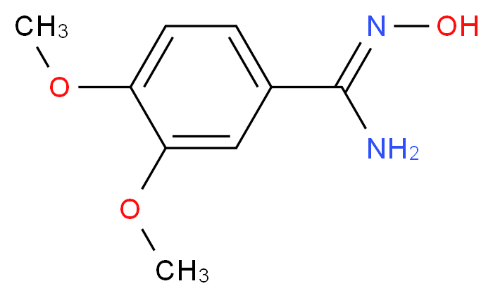 N'-hydroxy-3,4-dimethoxybenzenecarboximidamide_分子结构_CAS_40312-16-1)