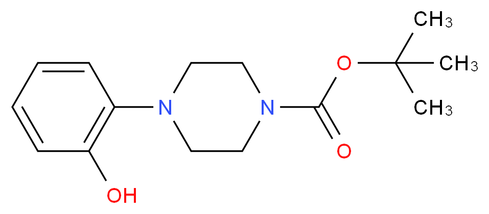 1-(2-HYDROXY-PHENYL)-PIPERAZINE-4-CARBOXYLIC ACID TERT-BUTYL ESTER_分子结构_CAS_313657-51-1)