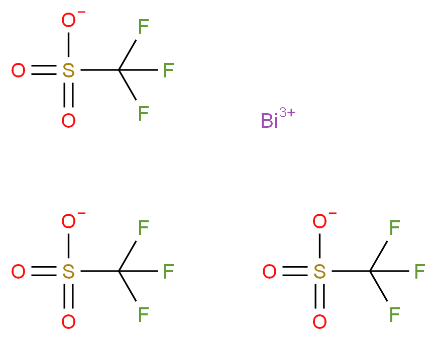 bismuth(3+) ion tritrifluoromethanesulfonate_分子结构_CAS_88189-03-1