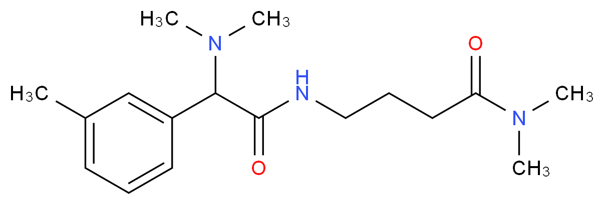 4-{[(dimethylamino)(3-methylphenyl)acetyl]amino}-N,N-dimethylbutanamide_分子结构_CAS_)