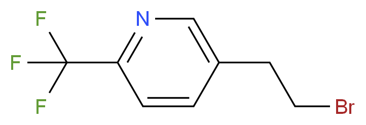 5-(2-BROMOETHYL)-2-(TRIFLUOROMETHYL)PYRIDINE_分子结构_CAS_)