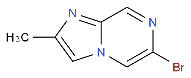 6-bromo-2-methylimidazo[1,2-a]pyrazine_分子结构_CAS_1159811-97-8