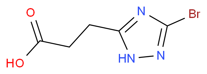 3-(3-Bromo-1H-1,2,4-triazol-5-yl)propanoic acid_分子结构_CAS_)