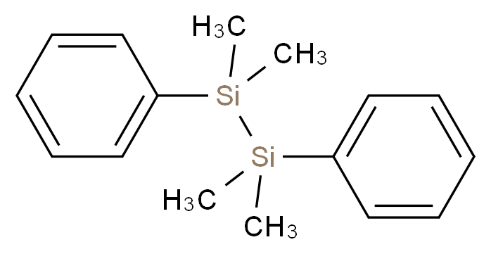 1,1,2,2-四甲基-1,2-二苯基二硅烷_分子结构_CAS_1145-98-8)