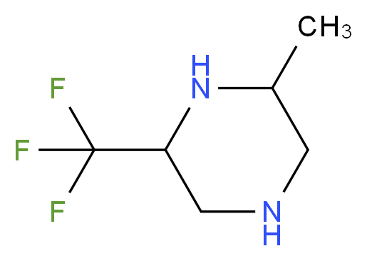 2-methyl-6-(trifluoromethyl)piperazine_分子结构_CAS_1196153-83-9)