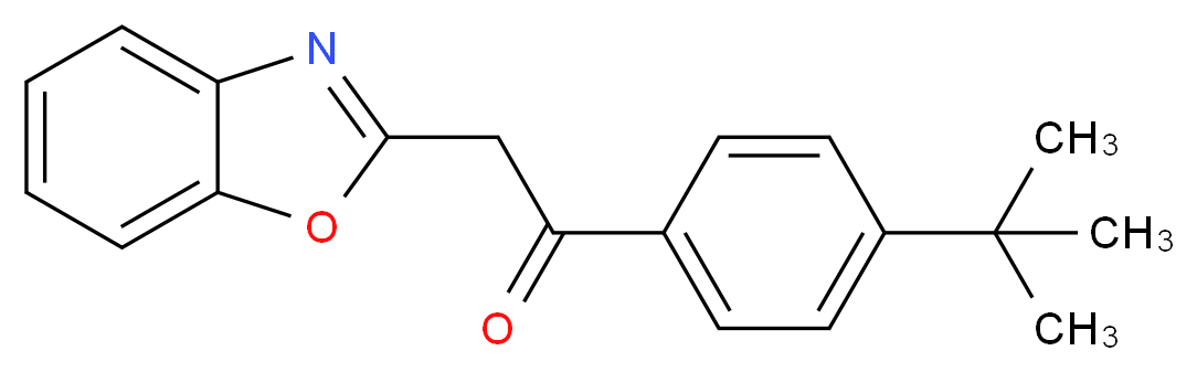 2-(1,3-Benzoxazol-2-yl)-1-(4-tert-butylphenyl)ethan-1-one_分子结构_CAS_849021-33-6)