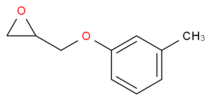 2-(3-methylphenoxymethyl)oxirane_分子结构_CAS_2186-25-6