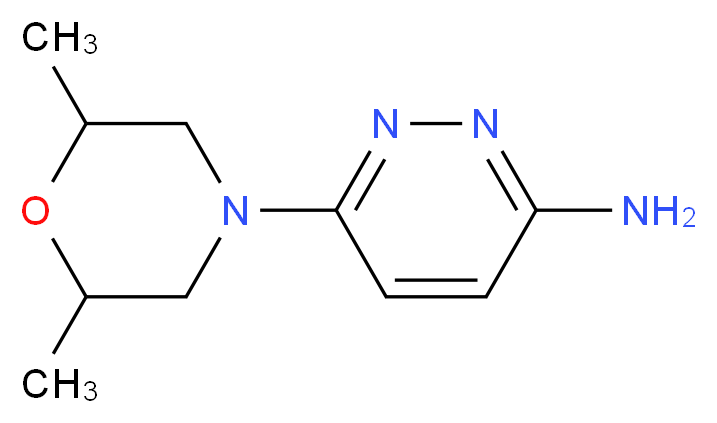 3-Amino-6-(2,6-dimethylmorpholin-4-yl)pyridazine_分子结构_CAS_756423-54-8)