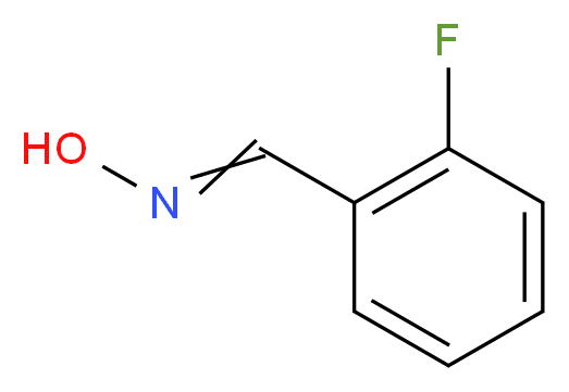 (E)-2-fluorobenzaldehyde oxime_分子结构_CAS_24652-66-2)