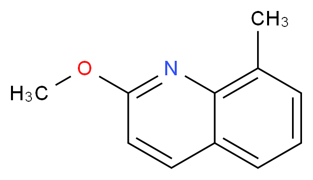 2-methoxy-8-methylquinoline_分子结构_CAS_885687-65-0