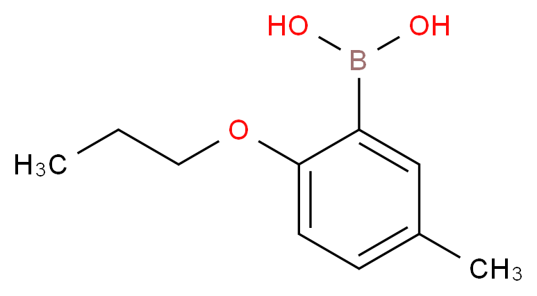 (5-methyl-2-propoxyphenyl)boronic acid_分子结构_CAS_480438-70-8