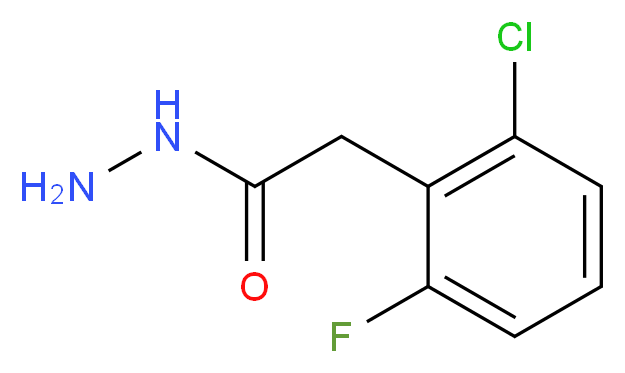 2-(2-Chloro-6-fluorophenyl)acetohydrazide_分子结构_CAS_)