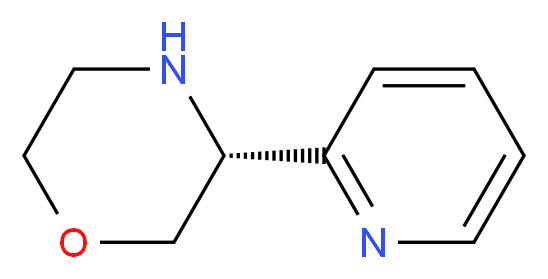 (R)-3-(Pyridin-2-yl)Morpholine_分子结构_CAS_1213223-55-2)