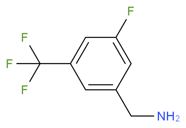 [3-fluoro-5-(trifluoromethyl)phenyl]methanamine_分子结构_CAS_150517-77-4