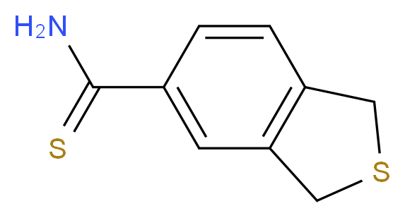 1,3-dihydro-2-benzothiophene-5-carbothioamide_分子结构_CAS_1256483-70-1