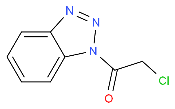 1-(1H-1,2,3-benzotriazol-1-yl)-2-chloroethan-1-one_分子结构_CAS_50531-70-9