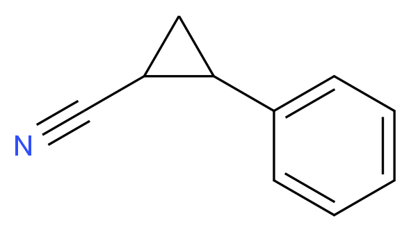 2-phenylcyclopropane-1-carbonitrile_分子结构_CAS_5590-14-7