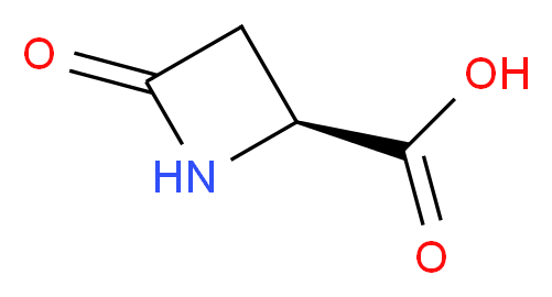 (S)-(-)-4-氧代-2-吖丁啶羧酸_分子结构_CAS_16404-94-7)