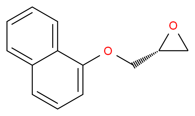 R-(-)-α-Naphthyl Glycidyl Ether_分子结构_CAS_56715-28-7)