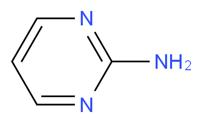 2-氨基嘧啶_分子结构_CAS_109-12-6)