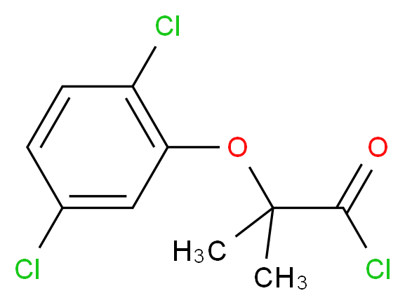 2-(2,5-Dichlorophenoxy)-2-methylpropanoyl chloride_分子结构_CAS_1160257-84-0)