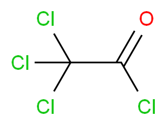 Trichloroacetyl chloride_分子结构_CAS_76-02-8)