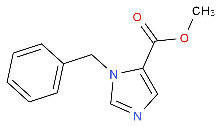 Methyl 1-benzyl-1H-imidazole-5-carboxylate_分子结构_CAS_73941-33-0)