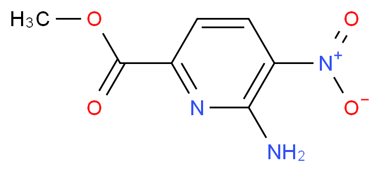 Methyl 6-amino-5-nitropyridine-2-carboxylate_分子结构_CAS_)