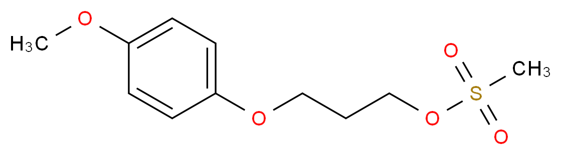 3-(4-methoxyphenoxy)propyl methanesulfonate_分子结构_CAS_125714-79-6