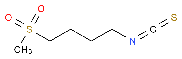 1-isothiocyanato-4-methanesulfonylbutane_分子结构_CAS_504-84-7