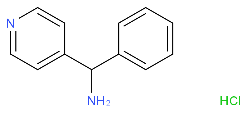 phenyl(pyridin-4-yl)methanamine hydrochloride_分子结构_CAS_58088-57-6