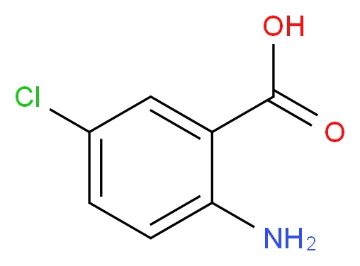 2-amino-5-chlorobenzoic acid_分子结构_CAS_635-21-2