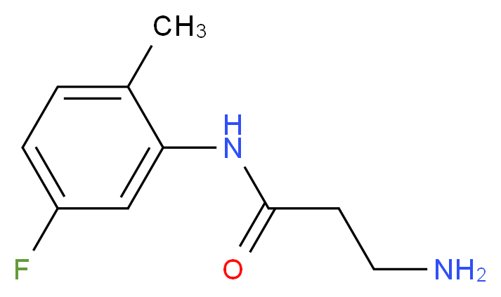 N~1~-(5-fluoro-2-methylphenyl)-beta-alaninamide_分子结构_CAS_954253-50-0)