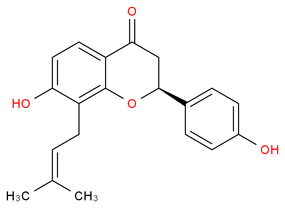 Isobavachin_分子结构_CAS_31524-62-6)