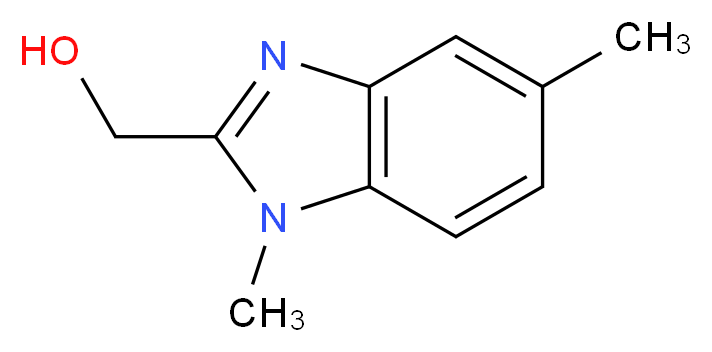 (1,5-dimethyl-1H-1,3-benzodiazol-2-yl)methanol_分子结构_CAS_68426-72-2