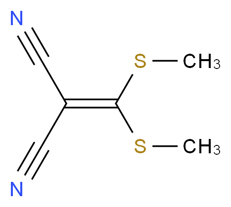 2-[bis(methylsulfanyl)methylidene]propanedinitrile_分子结构_CAS_5147-80-8