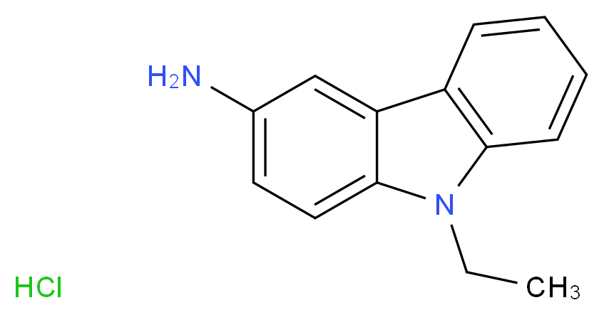 9-ethyl-9H-carbazol-3-amine hydrochloride_分子结构_CAS_6109-97-3