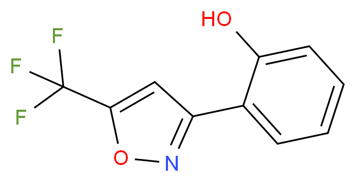 2-[5-(trifluoromethyl)-1,2-oxazol-3-yl]phenol_分子结构_CAS_312505-97-8