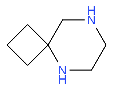5,8-DIAZASPIRO[3.5]NONANE_分子结构_CAS_90566-57-7)