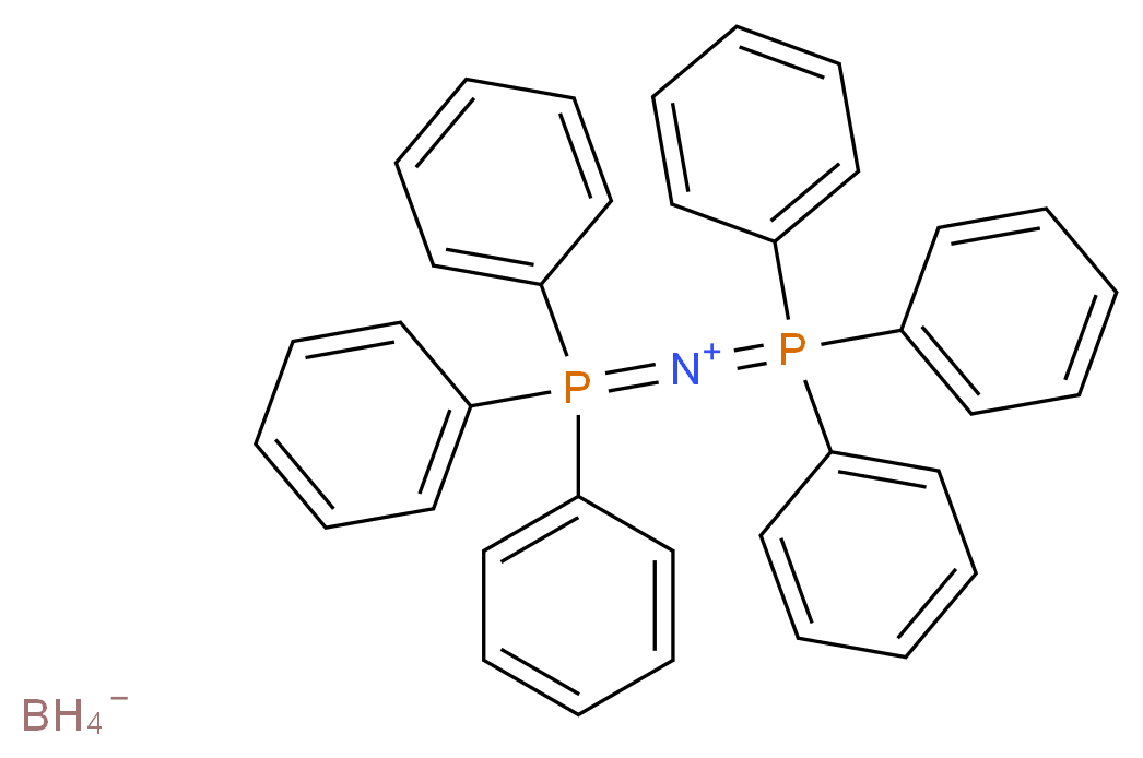 bis(triphenyl-λ<sup>5</sup>-phosphanylidene)azanium boranuide_分子结构_CAS_65013-26-5