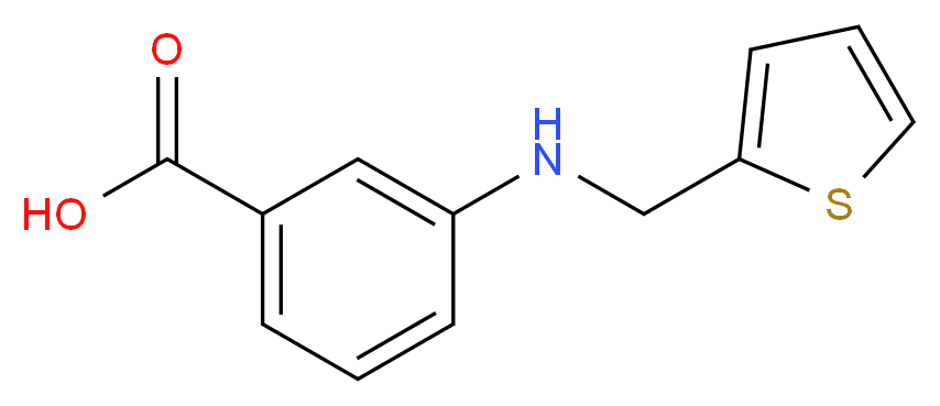 3-[(2-thienylmethyl)amino]benzoic acid_分子结构_CAS_869947-84-2)