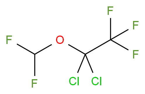 1,1-dichloro-1-(difluoromethoxy)-2,2,2-trifluoroethane_分子结构_CAS_32778-07-7