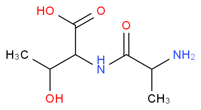 2-(2-aminopropanamido)-3-hydroxybutanoic acid_分子结构_CAS_24032-50-6