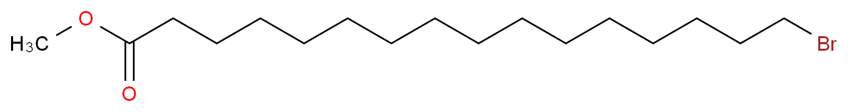 methyl 16-bromohexadecanoate_分子结构_CAS_26825-89-8